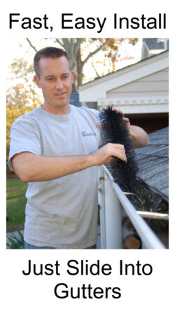 Easiest Gutter Guard Installation - No Tools - Just Slide Into Gutters