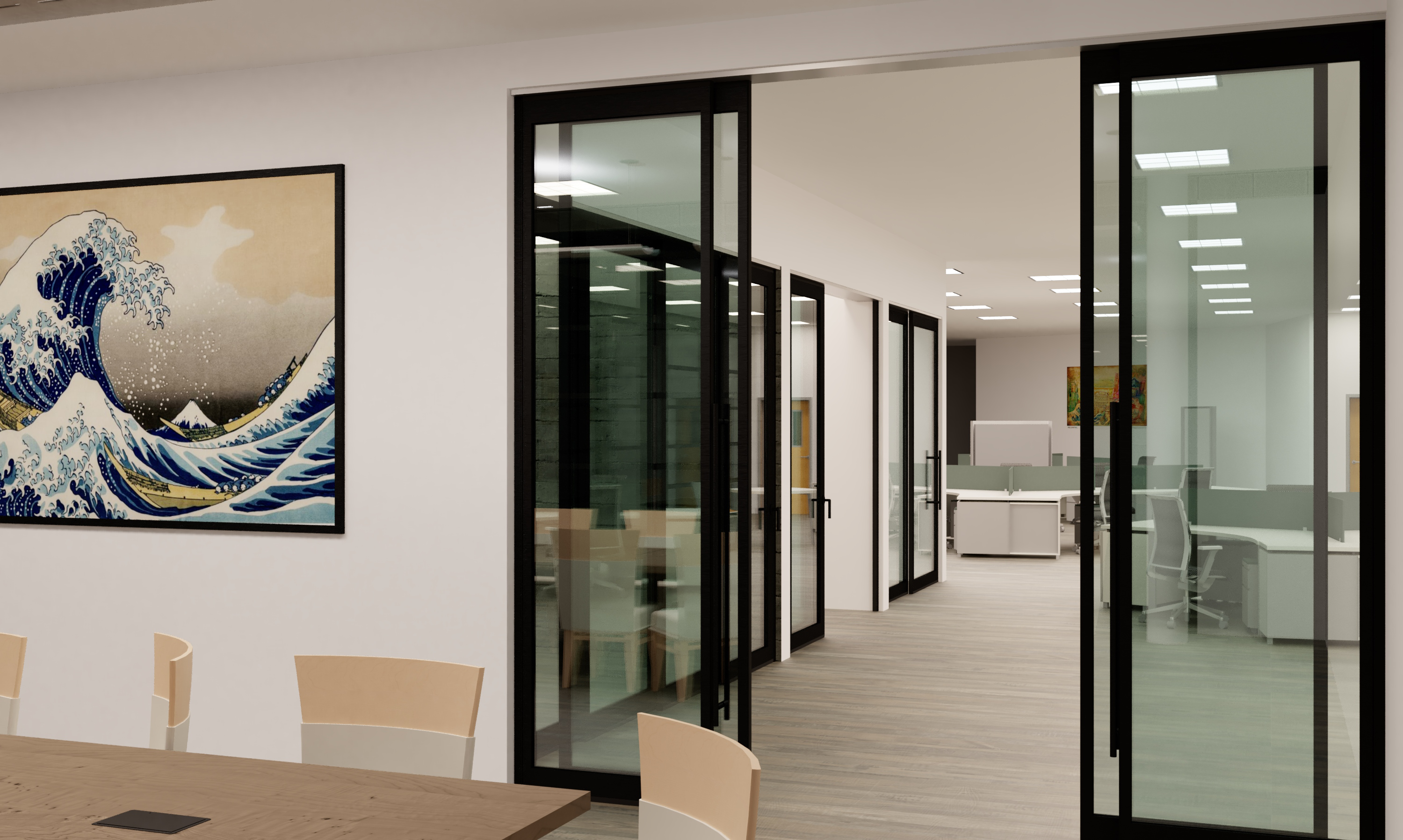 New Hufcor® GFS Acoustic Slide™ Glass Wall Panels 