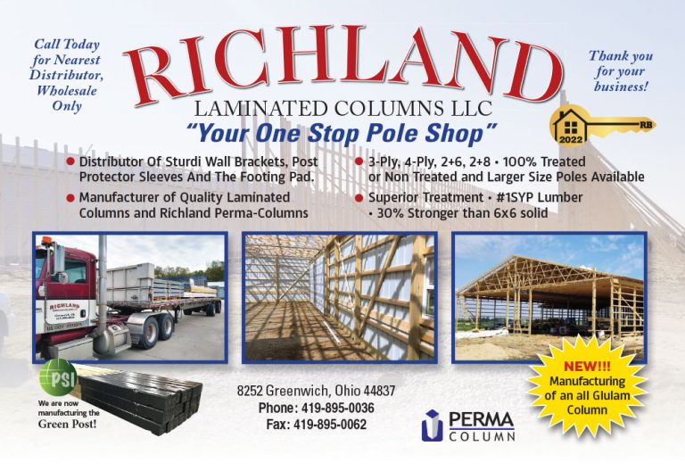 Richland Laminated Columns LLC • Gold Key Winner 2022 Rural Builder