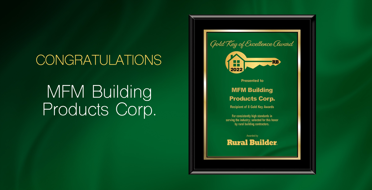 MFM Building Products Corp. • Gold Key Winner 2022