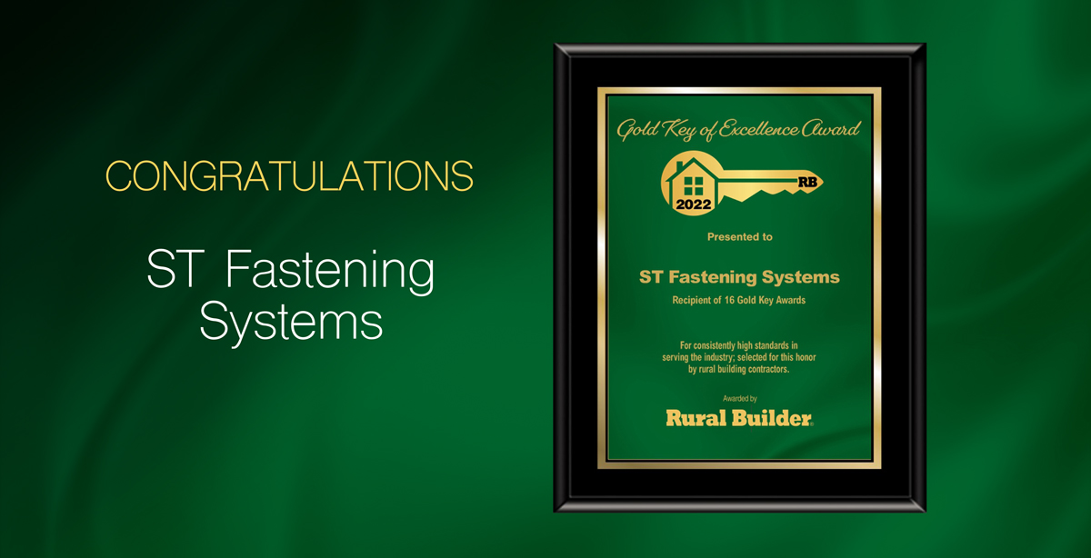 ST Fastening Systems • Gold Key Winner 2022