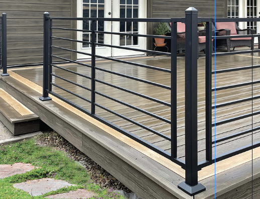 New! Fortress Building Products Debuts On-Trend Horizontal Steel Railing