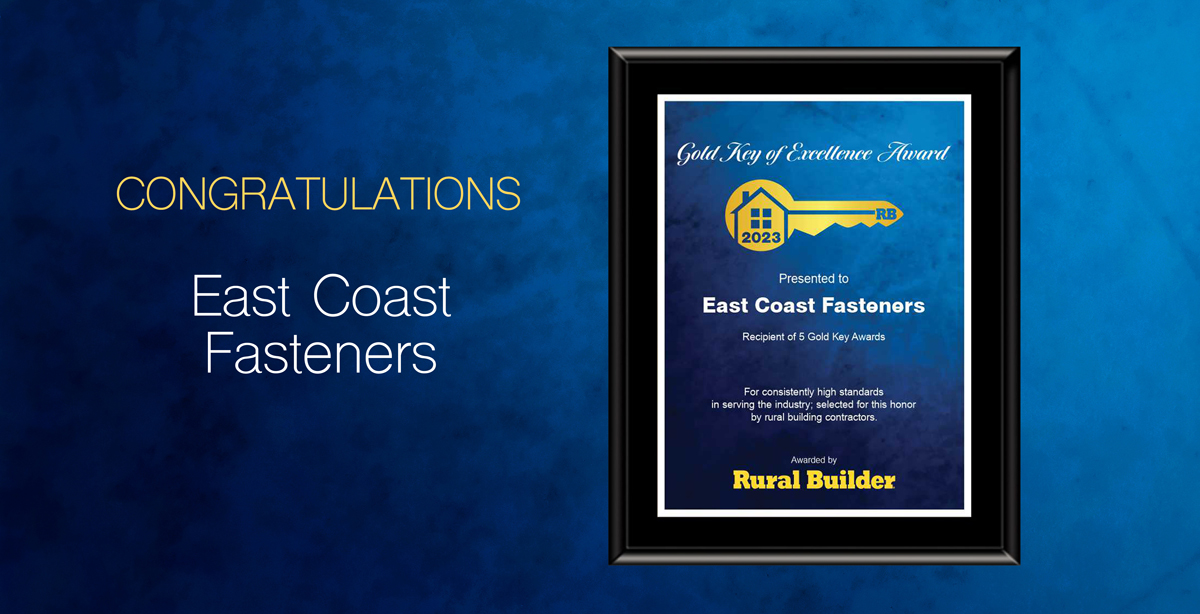 East Coast Fasteners: 5 Time Gold Key Winner!
