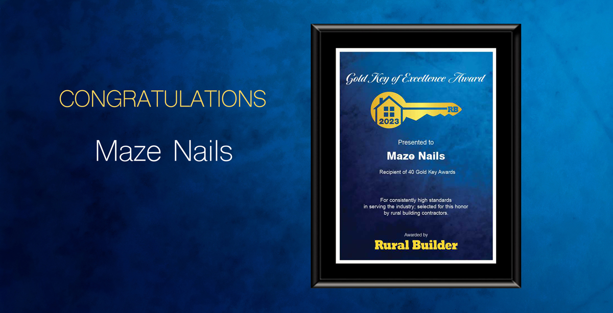 Maze Nails: 40 Time Gold Key Winner