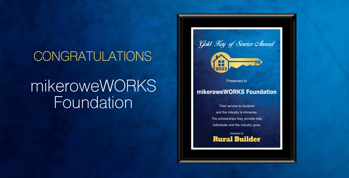 mikeroweWORKS Foundation: Our 2023 Gold Key of Service Award Winner!