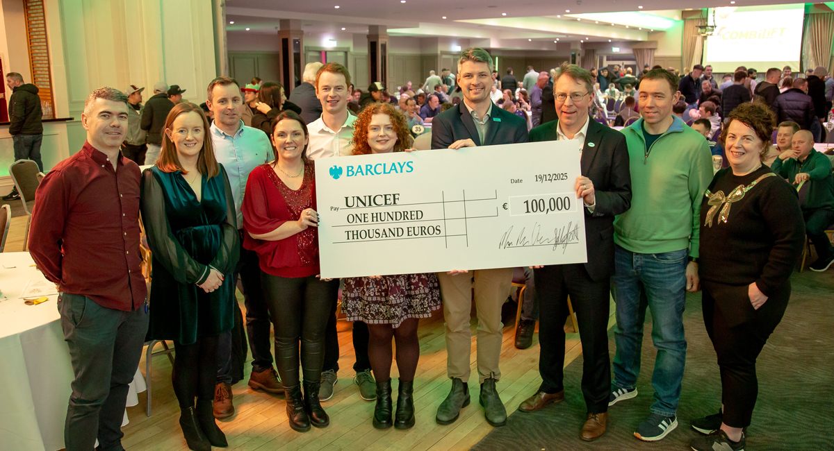 Combilift’s 100,000th Forklift Raises €100,000 for Global Children’s Charity 
