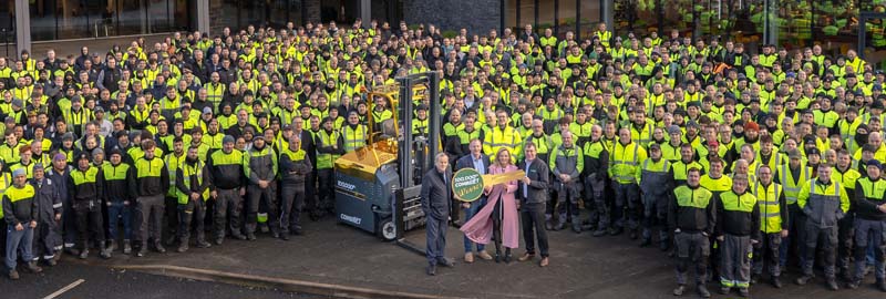 Combilift Celebrates 100,000th Forklift with €100,000 Donation to UNICEF