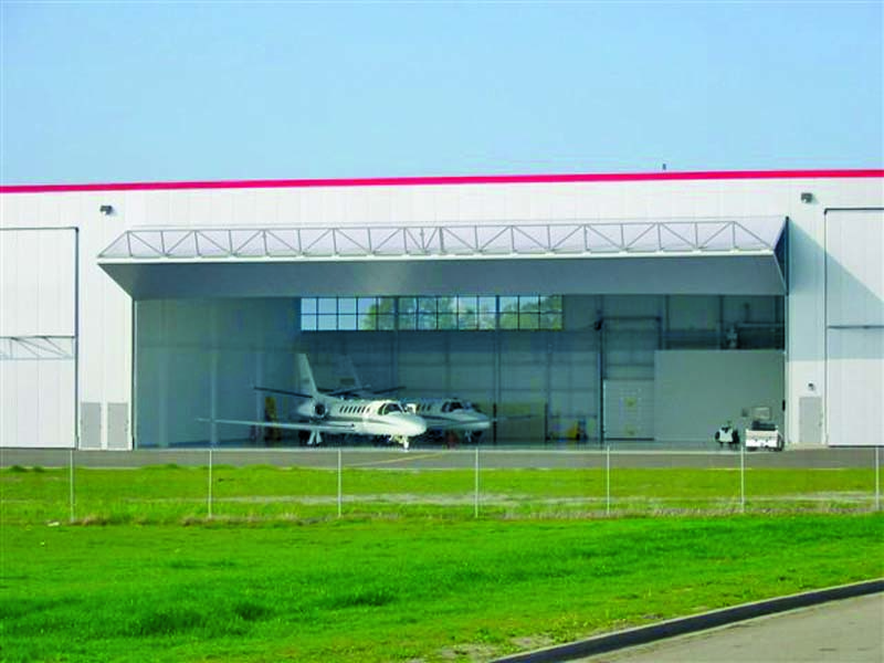Most hangars are designed and built like any other steel or post-frame building — with the exception of oversized doors.
