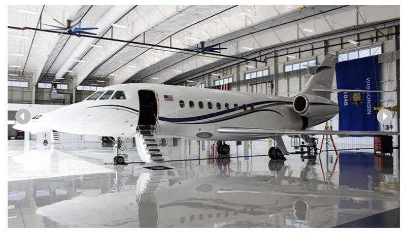 The Green Bay Packaging Aircraft Hangar encompasses 25,200 square feet.
Image courtesy of Star Building Systems® / Cornerstone Building Brands