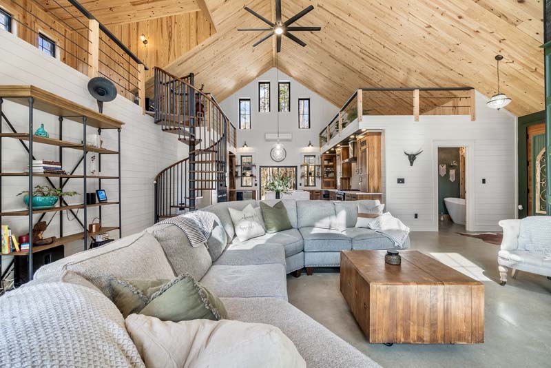 Hybrid Steel Barndominium Designed for True Residential Living