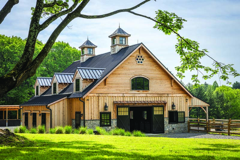 Timber Frame Horse Barn Creates a Peaceful Equine Sanctuary